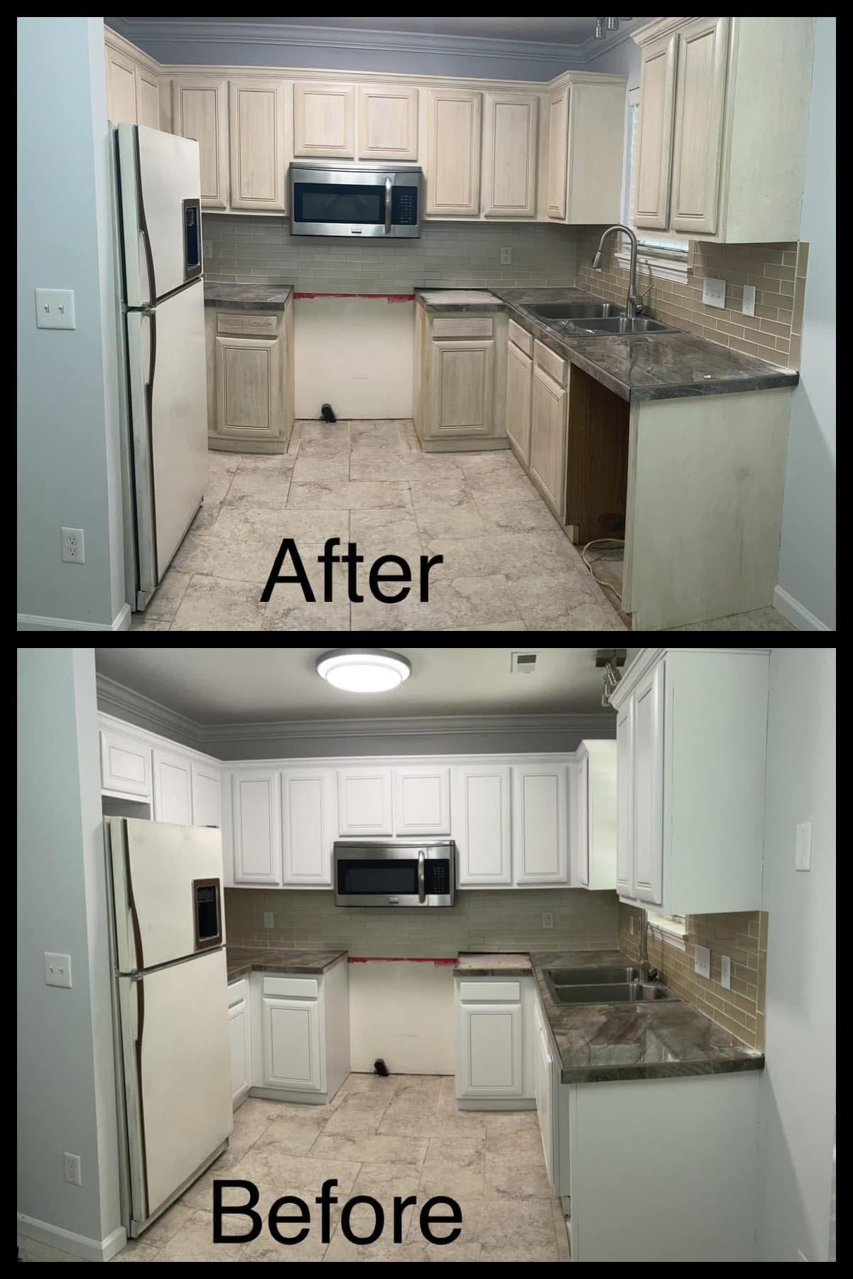 Cabinet refinishing